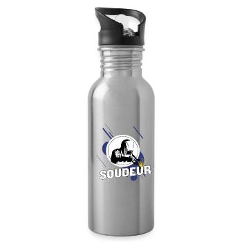Welder - Water bottle with straw - silver - Right