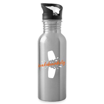 Sports nautiques Wakesurf Planche de surf Wakeboard Dicton - Gourde avec paille intégrée - argent clair - Droite
