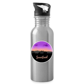 Sauerland Fineline Skyline - Trinkflasche mit integriertem Trinkhalm - Lightsilver - Rechts