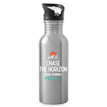 Trailrunning - Jagd auf den Horizont - Trinkflasche mit integriertem Trinkhalm - Lightsilver - Rechts