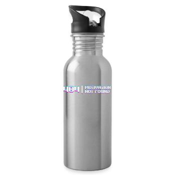 Developer Coden Skripting Lustige Sprüche Debug - Trinkflasche mit integriertem Trinkhalm - Lightsilver - Rechts
