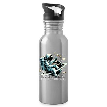 Vareniki Astronaut Yummy Gift - Water bottle with straw - silver - Right