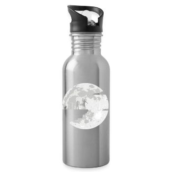 Moon Evolution Celebration - Water bottle with straw - silver - Right