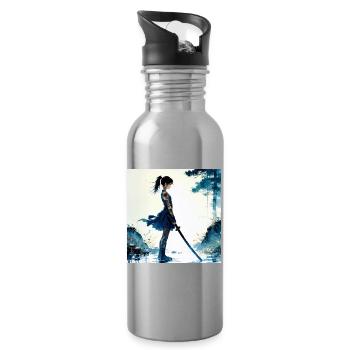 N-dless Nights: Megumi lost the fight - Water bottle with straw - silver - Right