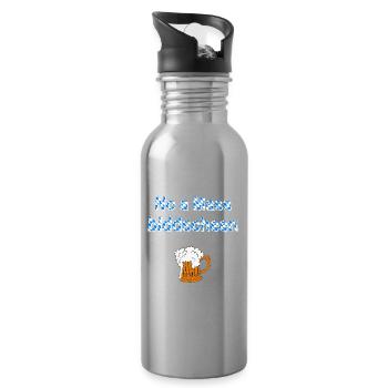 no a mass, bierglas, feste - Trinkflasche mit integriertem Trinkhalm - Lightsilver - Rechts