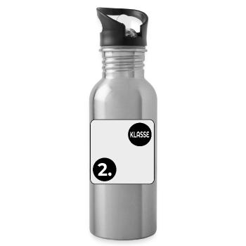 Grundschule 2. Klasse - SPIELWÜRFEL - Trinkflasche mit integriertem Trinkhalm - Lightsilver - Rechts