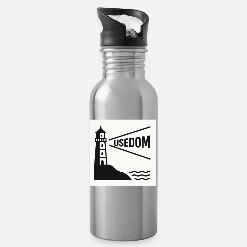 Utilisation - Gourde avec paille intégrée - argent clair