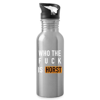 Who the fuck is HORST - Trinkflasche mit integriertem Trinkhalm - Lightsilver - Rechts