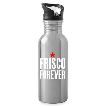 Frisco Forever San Francisco City Love - Gourde avec paille intégrée - argent clair - Droite
