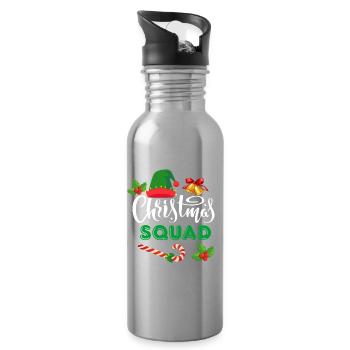CHRISTMAS SQUAD - Water bottle with straw - silver - Right