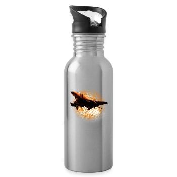 F-4 Phantom - Water bottle with straw - silver - Right