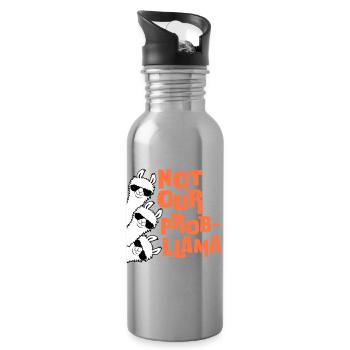 Not our Problama 3 Llamas Friends Team Sunglasses - Water bottle with straw - silver - Right
