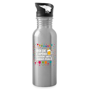 King of the aperitif never equalled - Water bottle with straw - silver - Right