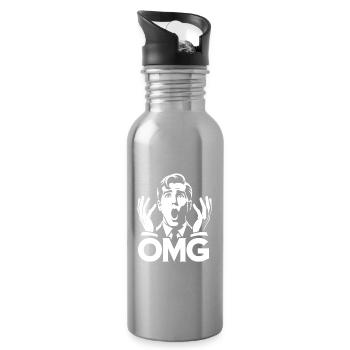 OMG Expression Pop Art - Water bottle with straw - silver - Right
