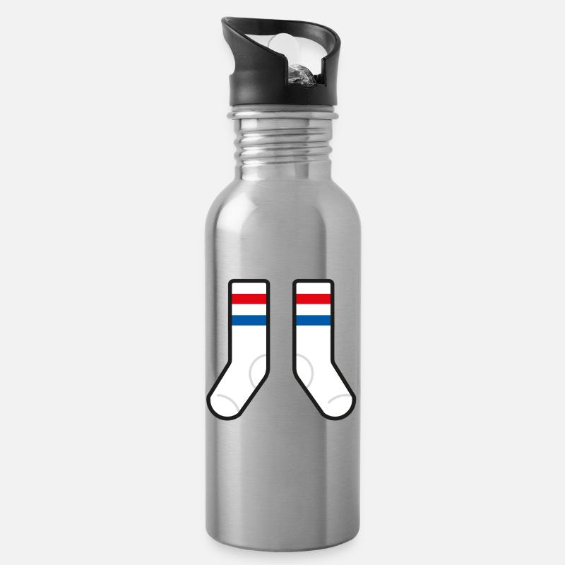 Chaussettes de sport - Gourde avec paille intégrée - argent clair