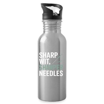 Licensed TCM Practitioner Expert Technical Mastery - Water bottle with straw - silver - Right