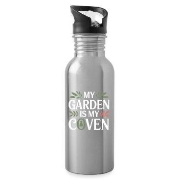 Herbalist My Garden Is My Coven Professional  - Water bottle with straw - silver - Right