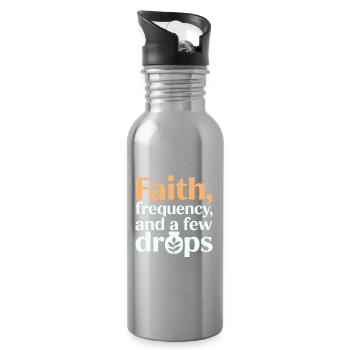 Zertifizierte Clinical Frequency Specialist Apparel - Trinkflasche mit integriertem Trinkhalm - Lightsilver - Rechts