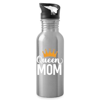 Die Mutter der Königin - Trinkflasche mit integriertem Trinkhalm - Lightsilver - Rechts