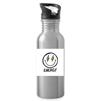 Lightning Smile Energy Tee - Trinkflasche mit integriertem Trinkhalm - Lightsilver - Rechts