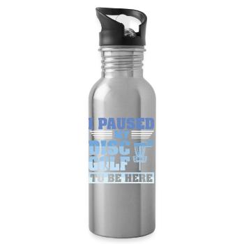 Disc Golf Gifts Disc Golf - Water bottle with straw - silver - Right