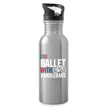 Professionelle Fahrradakrobatik-Performancekunst - Trinkflasche mit integriertem Trinkhalm - Lightsilver - Rechts