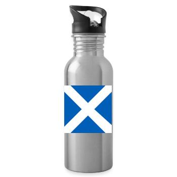 Show off your colors – Scotland - Water bottle with straw - silver - Right
