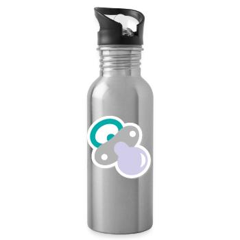 schnuller - Trinkflasche mit integriertem Trinkhalm - Lightsilver - Rechts