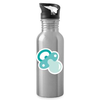 Pacifier - Water bottle with straw - silver - Right