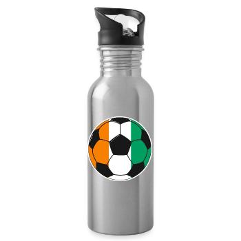 Football - Team Ivory Coast - Water bottle with straw - silver - Right
