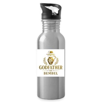 Le Parrain de Bembel par Bembeltown - Gourde avec paille intégrée - argent clair - Droite