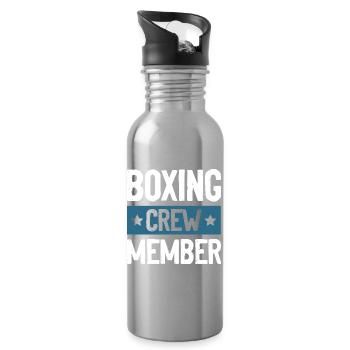 Équipe de boxe - Gourde avec paille intégrée - argent clair - Droite