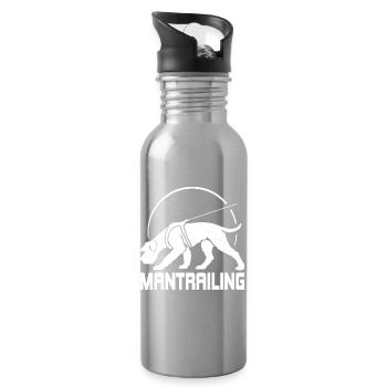 Giant Schnauzer Mantrailing Dog Sport Dog Dog - Water bottle with straw - silver - Right