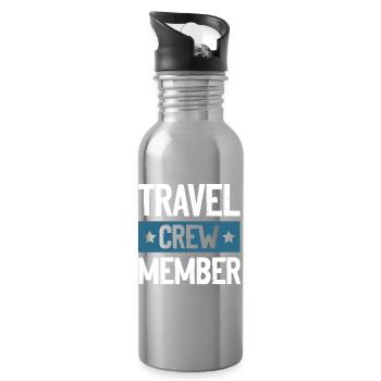 Travel Crew - Trinkflasche mit integriertem Trinkhalm - Lightsilver - Rechts