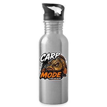 Pêche à la carpe Mode carpe - Gourde avec paille intégrée - argent clair - Droite