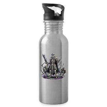 Puissant Chevalier de la Mort - Gourde avec paille intégrée - argent clair - Droite