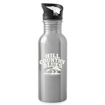 Hill Country Blues North Mississippi - Water bottle with straw - silver - Right