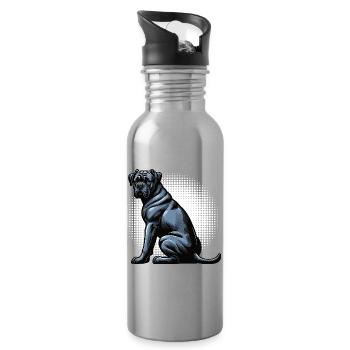 Cane Corso Cane Corsos Corso halter Corso Owner - Water bottle with straw - silver - Right