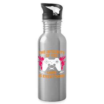 Integrität der Spielflammen - Trinkflasche mit integriertem Trinkhalm - Lightsilver - Rechts