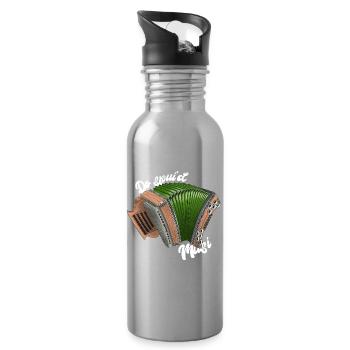Do spui'd Musi // hell | ZiachON! - Water bottle with straw - silver - Right