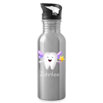 Zahnfee - Trinkflasche mit integriertem Trinkhalm - Lightsilver - Rechts
