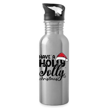 Weihnachtsmannmütze Minimale Grafik - Trinkflasche mit integriertem Trinkhalm - Lightsilver - Rechts