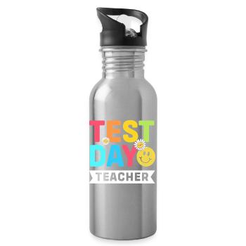 Exam Teacher Abi Abitur - Water bottle with straw - silver - Right