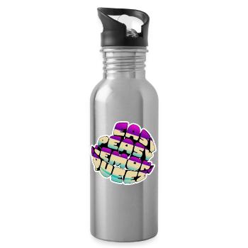 Easy Peasy Lemon Squeezy - Trinkflasche mit integriertem Trinkhalm - Lightsilver - Rechts