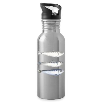 Sardine - Trinkflasche mit integriertem Trinkhalm - Lightsilver - Rechts