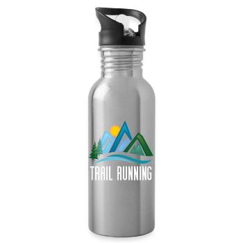 Trail Running - Gourde avec paille intégrée - argent clair - Droite