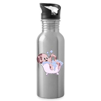 Baignoire Octopus - Gourde avec paille intégrée - argent clair - Droite