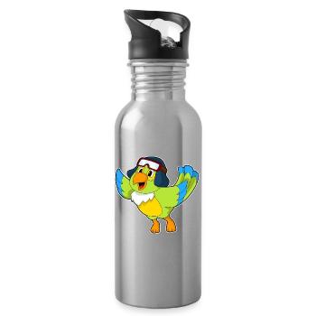 Casquette pilote Parrot - Gourde avec paille intégrée - argent clair - Droite