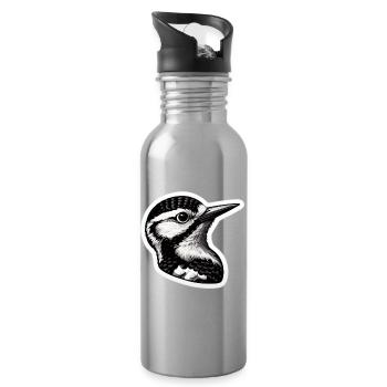 Specht - Trinkflasche mit integriertem Trinkhalm - Lightsilver - Rechts