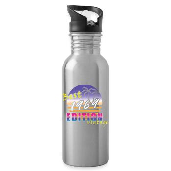 Best Edition 1969 - Trinkflasche mit integriertem Trinkhalm - Lightsilver - Rechts